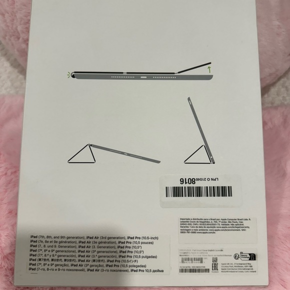 AppleSmart Cover for iPad (9,8,7 gen ) and iPad Air (3rd Gen) - English Lavender - Picture 7 of 7